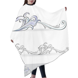Personality  Abstract Flora Design Element. Hair Cutting Cape