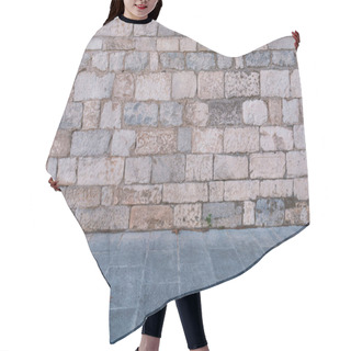 Personality  Retro Architecture Stone Wall, Background And Texture With Stone Floor Hair Cutting Cape
