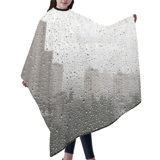 Personality  Rainy Window Hair Cutting Cape