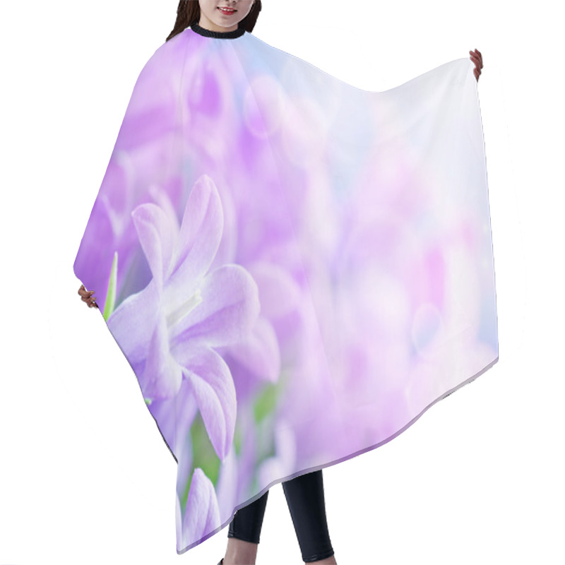 Personality  Campanula background hair cutting cape