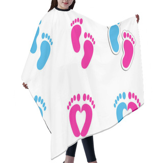 Personality  Baby Coming Soon Baby Gender Reveal Symbol Baby Girl Baby Boy Icon Vector Eps Footstep Footprints Foot Feet Hand Fun Funny Happy Gender Pretty Pregnant Bump Newborn Heart Love Pictogram Sign Logo Hair Cutting Cape