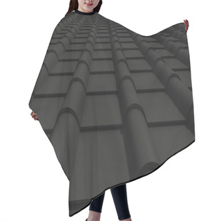 Personality  Closeup Tiled Roof 3d Rendering Hair Cutting Cape