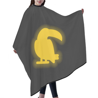 Personality  Big Toucan Yellow Glowing Neon Icon Hair Cutting Cape