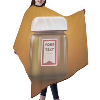 Personality  Illustration Of A Jar Of Peanut Butter Hair Cutting Cape