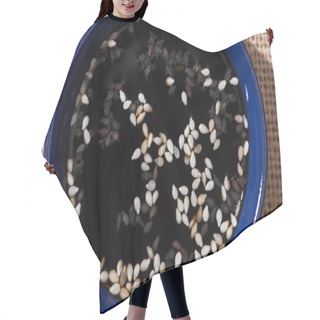 Personality  Top View Of Sesame In Salty Soy Sauce  Hair Cutting Cape