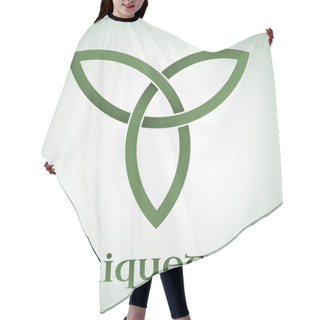 Personality  Triquetra Symbol With Gradients Hair Cutting Cape