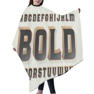 Personality  Bold Font Typeface Hair Cutting Cape