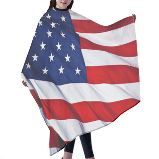Personality  US Flag Hair Cutting Cape