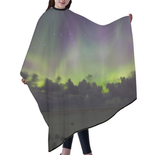 Personality  Northern Lights On Lake Ladoga, Russia Hair Cutting Cape