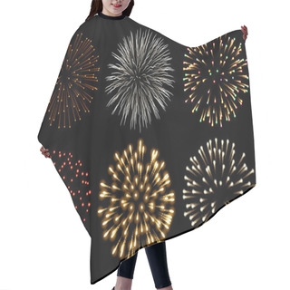 Personality  Fireworks Set Hair Cutting Cape