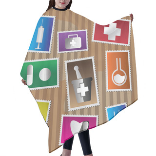 Personality  Medical And Healtcare Icons Hair Cutting Cape