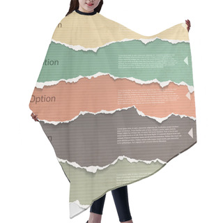 Personality  Torn Paper Hair Cutting Cape