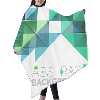 Personality  Abstract Geometric Background. Modern Overlapping Triangles Hair Cutting Cape