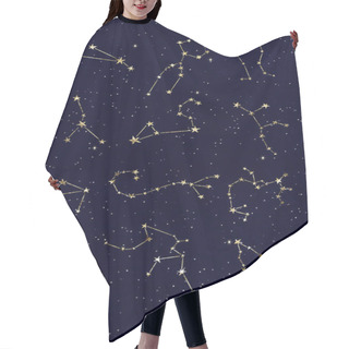Personality  Sky Star Map Hair Cutting Cape