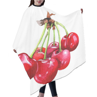 Personality  Watercolor Cherry Fruit Hair Cutting Cape