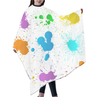 Personality  Decorative Splatters Hair Cutting Cape