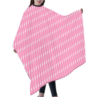 Personality  Pink Lines Pattern Hair Cutting Cape