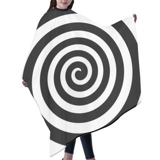 Personality  Black And White Hypnotic Spiral Vortex Hypnotic Psychedelic Expe Hair Cutting Cape