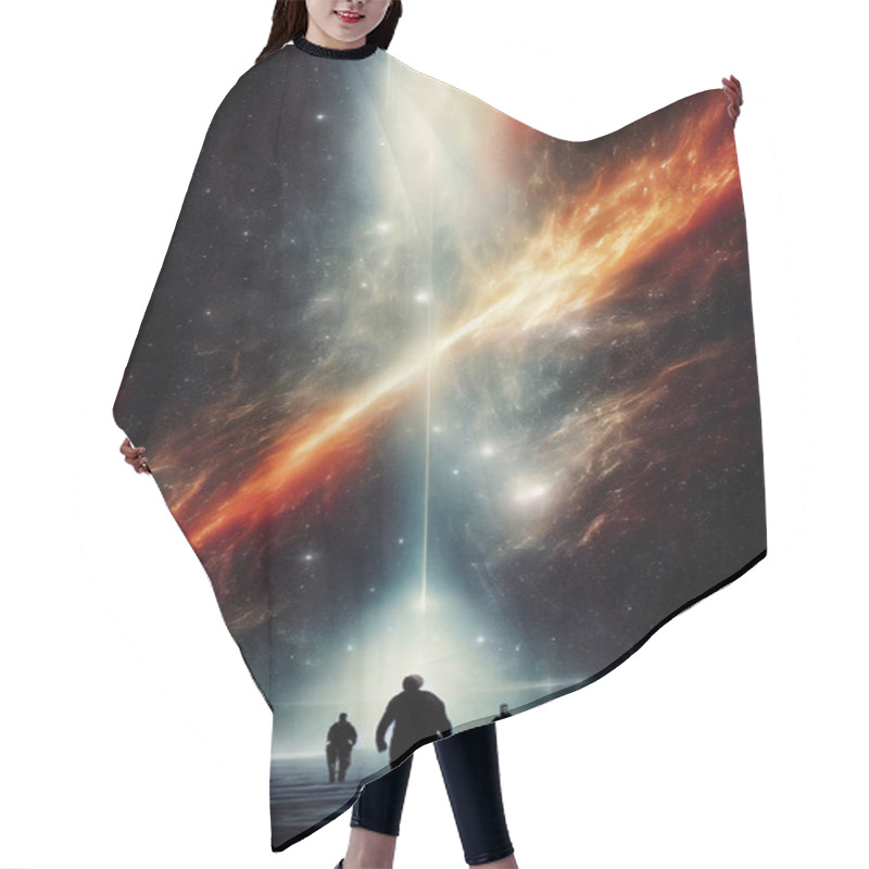 Personality  Concept Art Illustration Of Interstellar Astronauts Beyond Space And Time In Universe Hair Cutting Cape