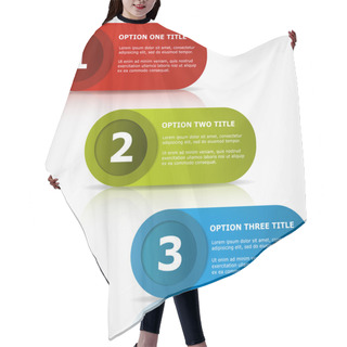 Personality  One Two Three Options Banners. Hair Cutting Cape