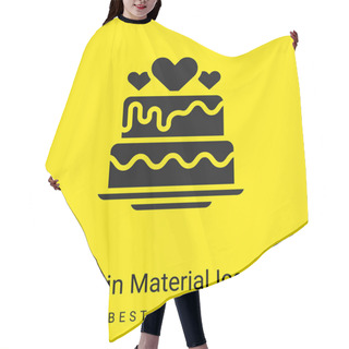 Personality  Baker Minimal Bright Yellow Material Icon Hair Cutting Cape