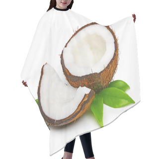 Personality  Coconut With Green Leaves Hair Cutting Cape