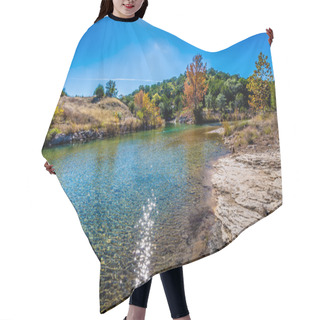 Personality  Fall Foliage On A Crystal Clear Creek In The Hill Country Of Texas Hair Cutting Cape