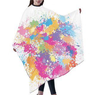 Personality  Color Background Of Paint Splashes Hair Cutting Cape