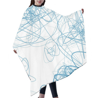 Personality  Sketchy Lines Abstract Background  Hair Cutting Cape