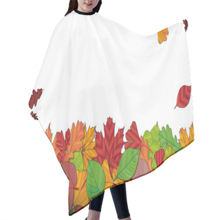 Personality  Falling Autumn Leaves Hair Cutting Cape