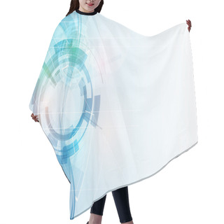 Personality  Great Light Futuristic Computer Technology Business Background B Hair Cutting Cape