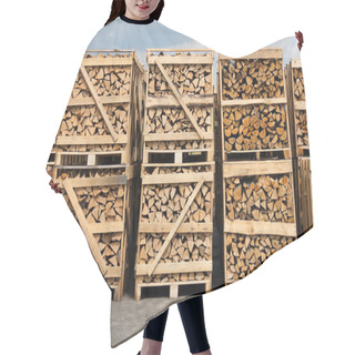 Personality  Stacking Wood For Firewood Hair Cutting Cape