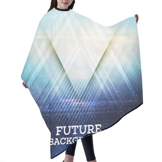 Personality  Abstract Triangle Future Vector Background Hair Cutting Cape
