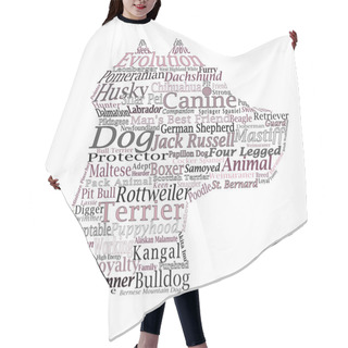 Personality  Dog Breed Canine Word Cloud Typography Illustration Concepts Ideas Hair Cutting Cape