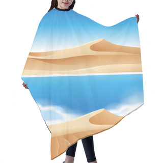 Personality  Beautiful Desert Scene In Day Time Hair Cutting Cape