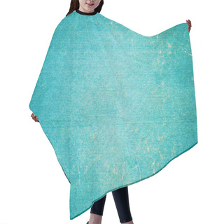 Personality  Old Blue Paper Hair Cutting Cape