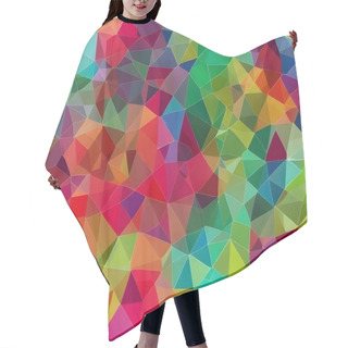 Personality  Colorful Background With Mosaic Lines, Geometric Pattern Hair Cutting Cape