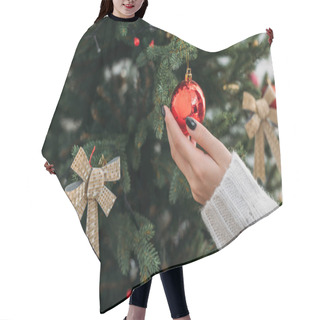 Personality  Christmas Tree Hair Cutting Cape