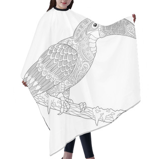 Personality  Zentangle Stylized Toucan Hair Cutting Cape