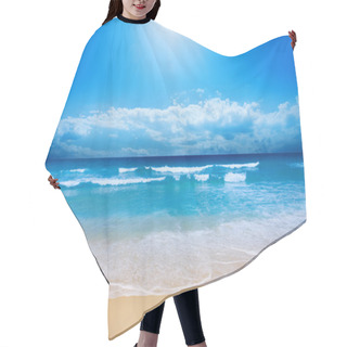 Personality  Paradise Beach Hair Cutting Cape