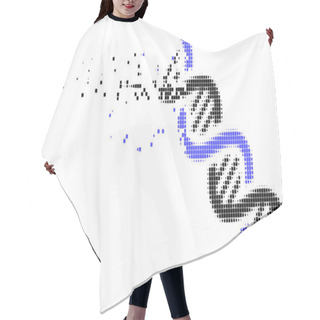 Personality  DNA Spiral Dissolved Pixel Icon Hair Cutting Cape