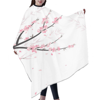Personality  Branches With Flowers Hair Cutting Cape