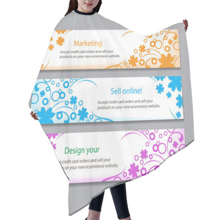Personality  Flower Colourful Banner Hair Cutting Cape