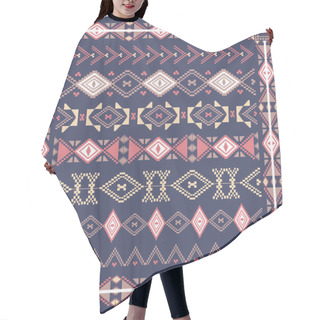 Personality  Set Of Ancient American Indian Borders Hair Cutting Cape