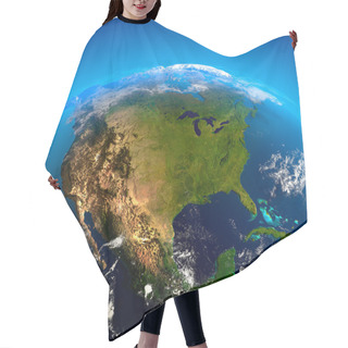 Personality  North America From Space Hair Cutting Cape