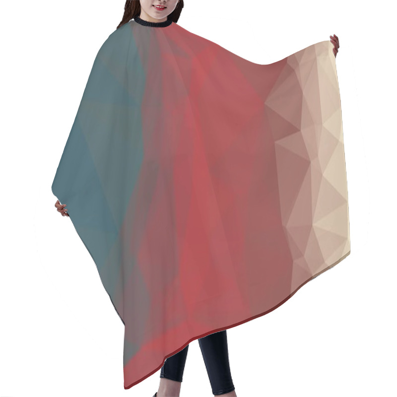 Personality  Abstract geometric background with polygonal texture hair cutting cape