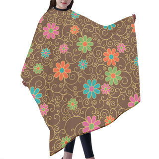 Personality  Retro Filigree Floral Pattern Hair Cutting Cape