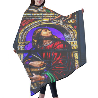 Personality  Stained Glass Of St Matthew The Evangelist Hair Cutting Cape