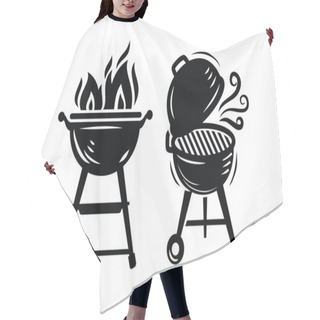 Personality  BBQ Grill Icons Hair Cutting Cape