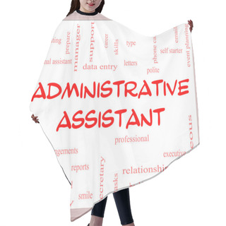 Personality  Administrative Assistant Word Cloud Concept On A Whiteboard Hair Cutting Cape